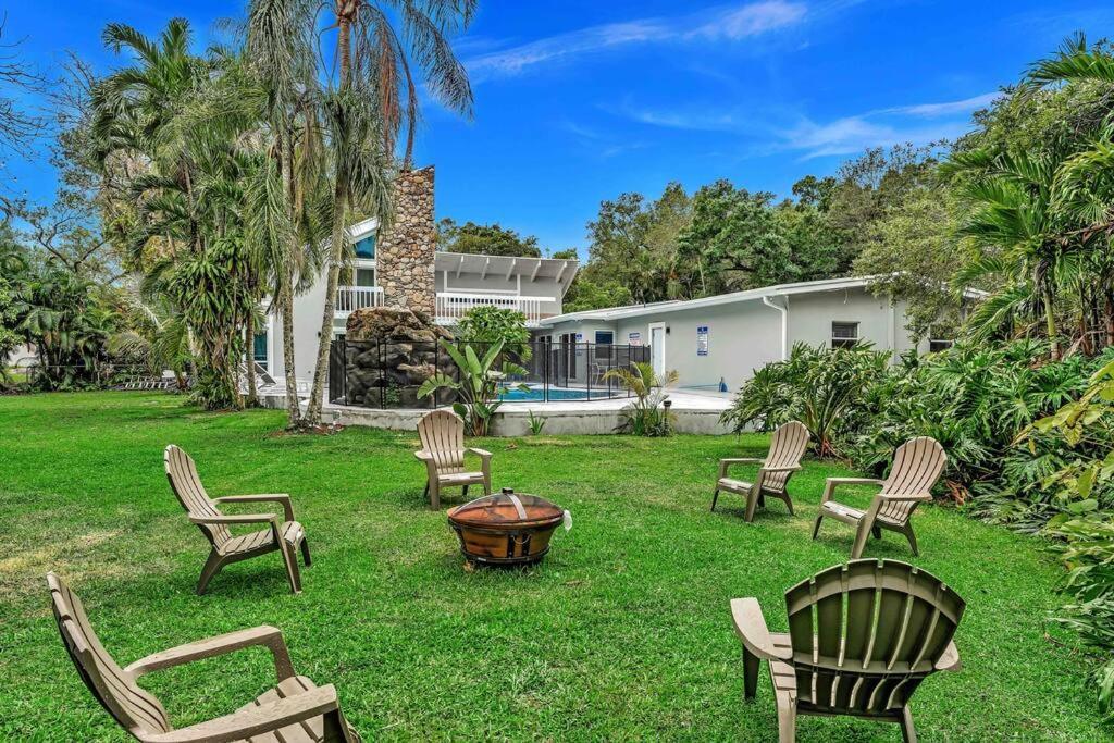 Rare Hidden Getaway Heated Pool 1.5 Acres! Sleeps 16 Βίλα Φορτ Λόντερντεϊλ Εξωτερικό φωτογραφία